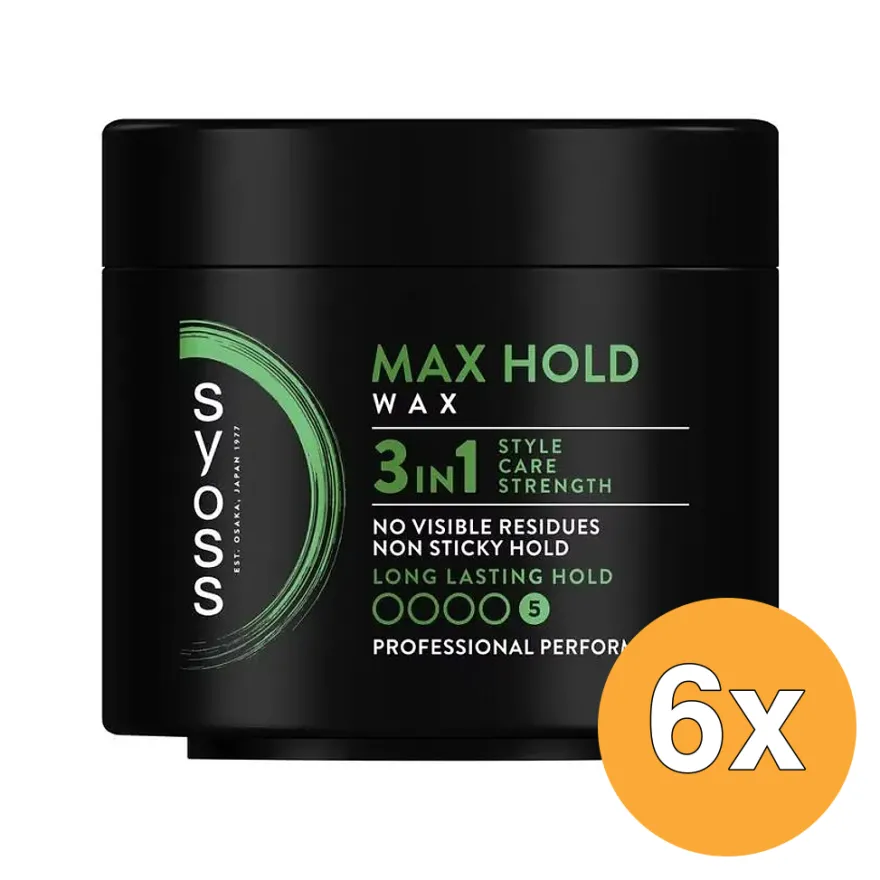 6x Syoss Wax Max Hold (150 ml)