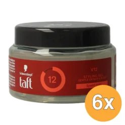 6x Taft Maxx Power Gel Pot (250 ml)