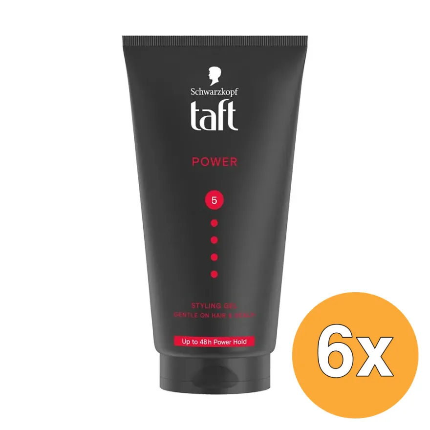 6x Taft Power Gel Tube (150 ml)