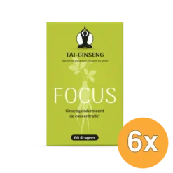 6x Tai-Ginseng Focus dragees (60 stuks)