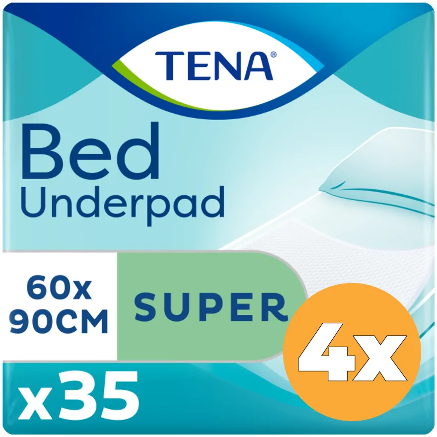 4x Tena Bed super 60 x 90 (35 stuks)