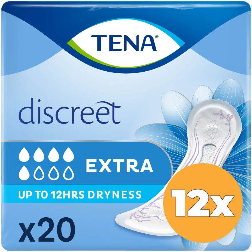 12x Tena Discreet extra (20 stuks)