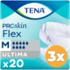 3x Tena Flex Ultima ProSkin Medium (20 stuks)
