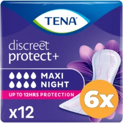 6x Tena Lady discreet maxi night (12 stuks)