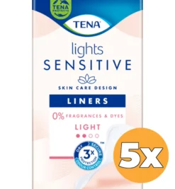 5x Tena Lights Sensitive liner (28 stuks)