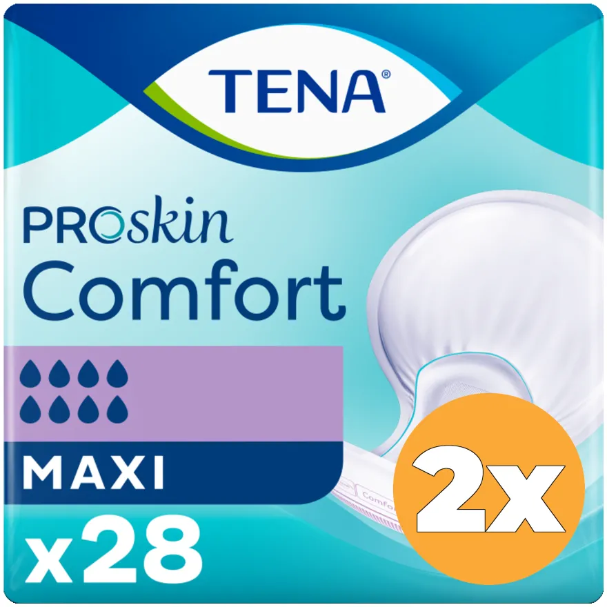 2x Tena Proskin Comfort Maxi (34 stuks)