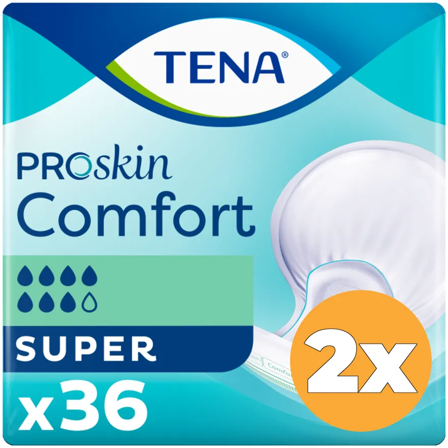 2x Tena Proskin comfort super (36 stuks)