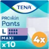 4x Tena ProSkin Pants Maxi Large (10 stuks)