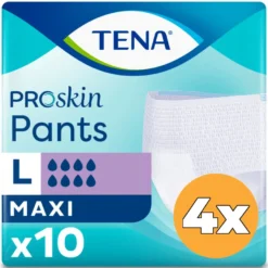 4x Tena ProSkin Pants Maxi Large (10 stuks)