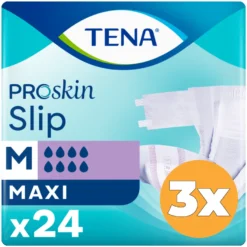 3x Tena Proskin slip maxi maat M (24 stuks)