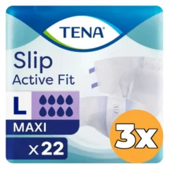 3x Tena Slip Active Fit Maxi Large (22 stuks)