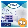3x Tena Slip Active Fit Maxi Medium (24 stuks)