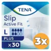 3x Tena Slip Active Fit Plus Large (30 stuks)