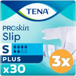 3x Tena Slip plus maat S (30 stuks)