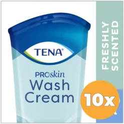 10X Tena Wash Cream (250 ml)
