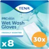 30X Tena Wet Wash Glove Freshly Scented (8 stuks)