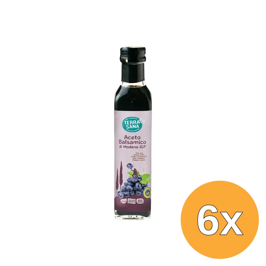 6x Terrasana Aceto Balsamico Di Modena Bio (250 ml)