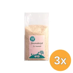 3x TerraSana Basmati rijst wit bio (1000 gr)