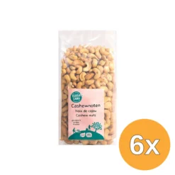 6x Terrasana Cashewnoten Geroosterd Zonder Zout Bio (750 gr)
