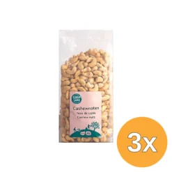 3x Terrasana Cashewnoten Ongeroosterd Zonder Zout Bio (750 gr)