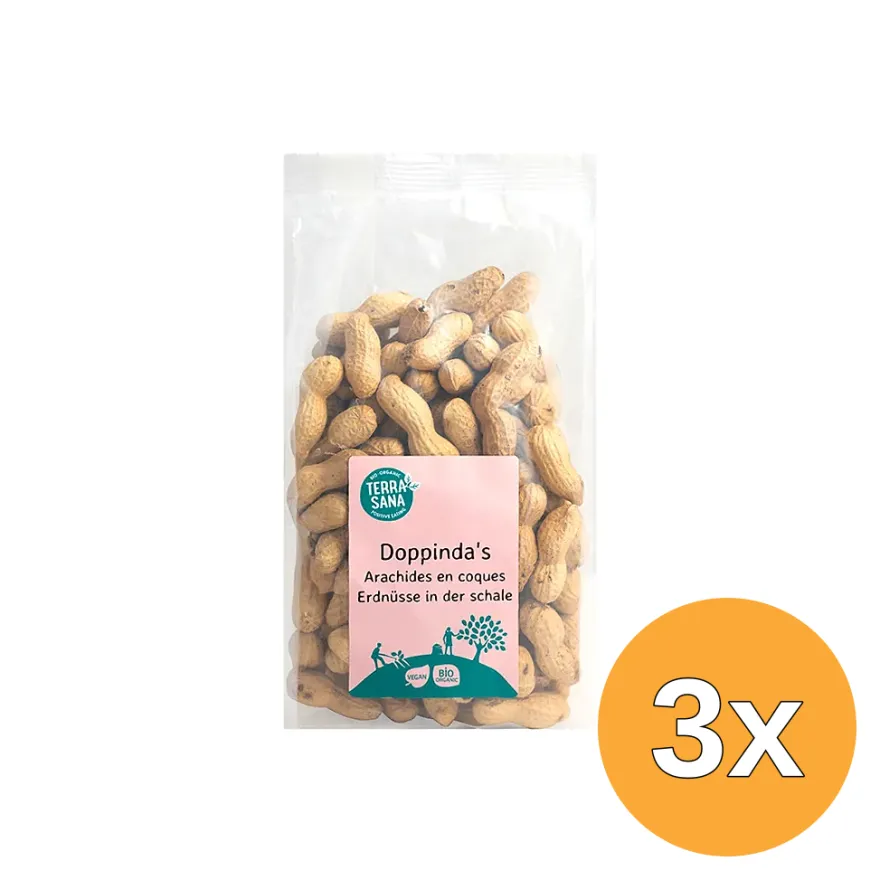 3x TerraSana Doppinda’s gebrand bio (330 gr)