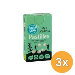 3x TerraSana Droppastilles mint bio (25 gr)