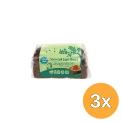 3x Terrasana Gekiemd Speltbrood Naturel Bio (400 gr)