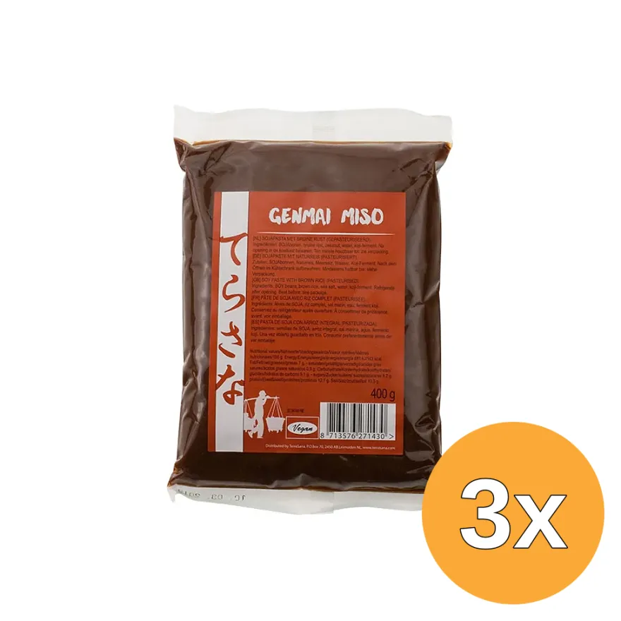 3x Terrasana Genmai Miso (400 gr)