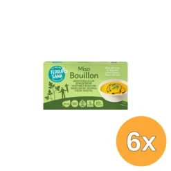6x Terrasana Groente Bouillon Blokjes Gistvrij Bio (64 gr)