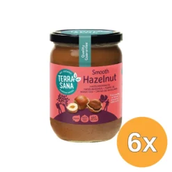 6x TerraSana Hazelnootpasta bio (500 gr)
