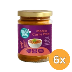 6x Terrasana Indiase Madras Currypasta (130 gr)
