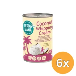 6x TerraSana Kokos-opklopcrème (400 ml)