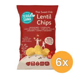 6x Terrasana Linzenchips Thai Sweet Chilli (75 gr)