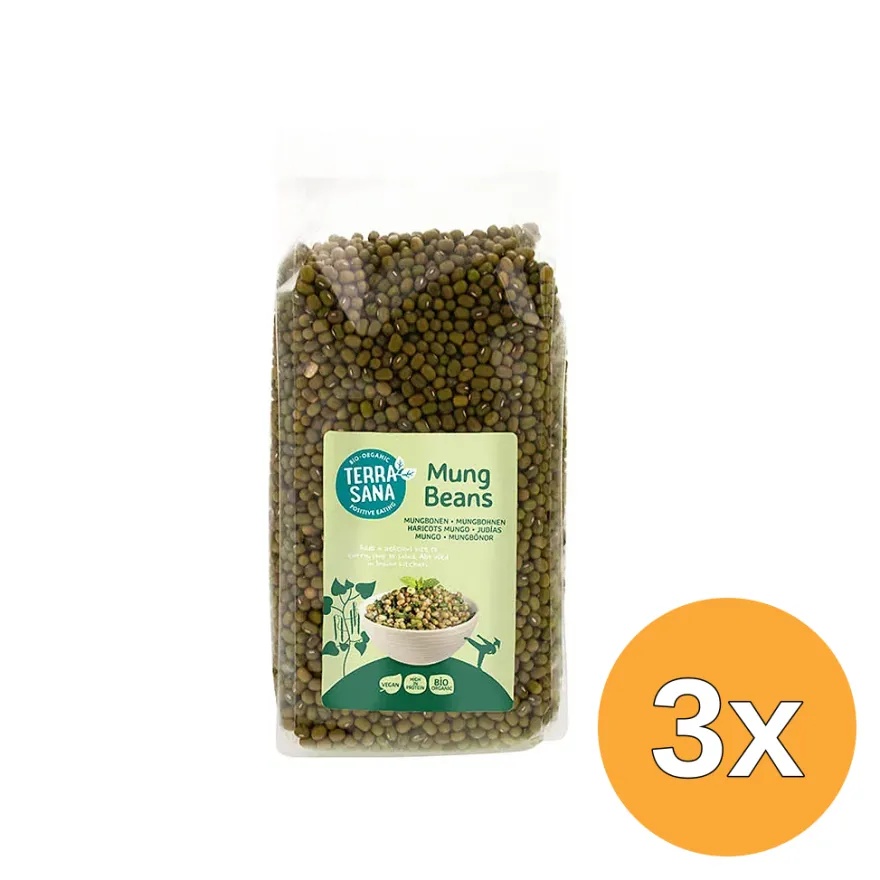 3x Terrasana Mungbonengroen Bio (400 gr)