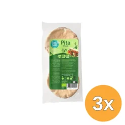 3x TerraSana Pitabroodjes Tarwe (480 gr)