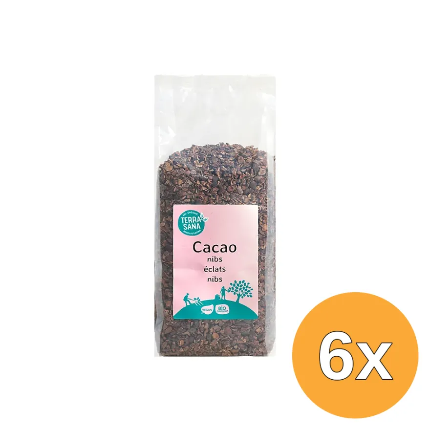 6x Terrasana Raw Cacao Nibs Bio (500 gr)