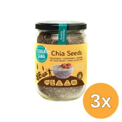 3x Terrasana Raw Chia Zaad In Glas Bio (330 gr)
