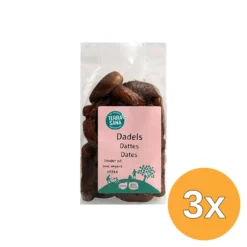 3x Terrasana Raw Dadels Zonder Pitten Bio (750 gr)