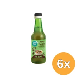 6x Terrasana Raw Hennep Olie Koudgeperst In Glas Bio (250 ml)