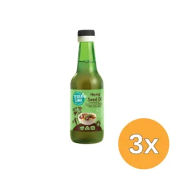 3x Terrasana Raw Hennep Olie Koudgeperst In Glas Bio (250 ml)