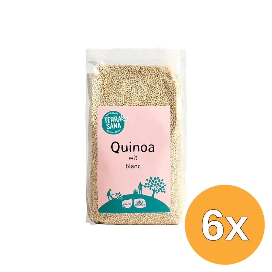6x TerraSana Super quinoa wit bio (500 gr)