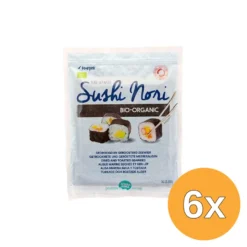 6x TerraSana Sushi Nori Geroosterd (50 vellen)