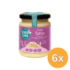 6x TerraSana Tahin Sesampasta wit bio (250 gr)