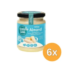 6x TerraSana Witte amandelpasta bio (250 gr)