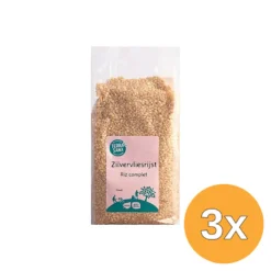 3x TerraSana Zilvervliesrijst rond bio (1000 gr)
