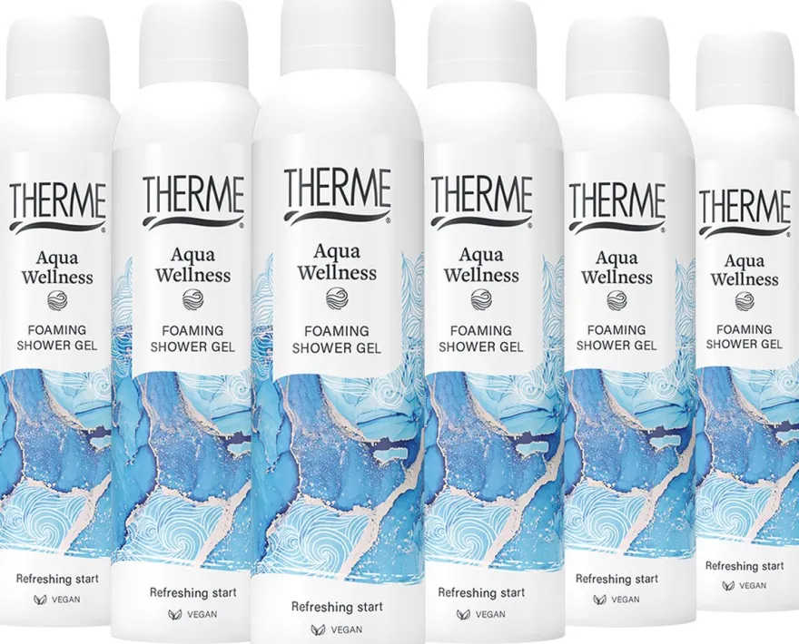 6x Therme Aqua wellness foam shower (200 ml)