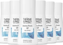 6x Therme Deospray anti-transpirant extra fresh (75 ml)