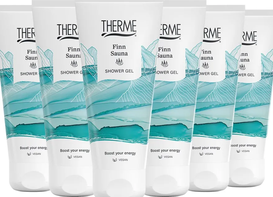 6x Therme Finn sauna fresh showergel (200 ml)