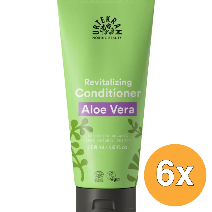 6x Urtekram Conditioner aloe vera (180 ml)