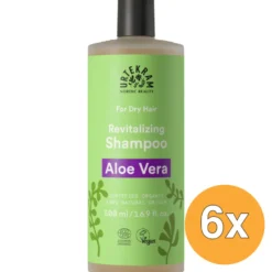 6x Urtekram Shampoo aloe vera droog haar (500 ml)